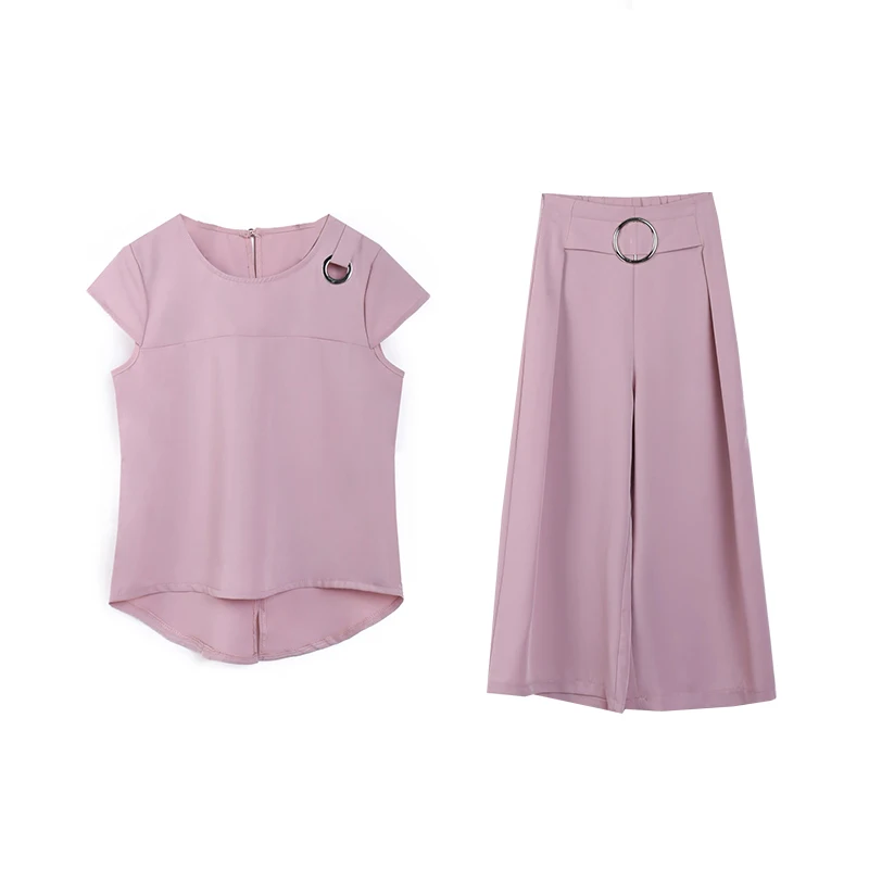 blouse top & Wide-legged pants summer 2019 European style new women chiffon fashion suits two-piece outfit vestido M-XXL
blouse top & Wide-legged pants summer 2019 European style new women chiffon fashion suits two-piece outfit vestido M-XXL