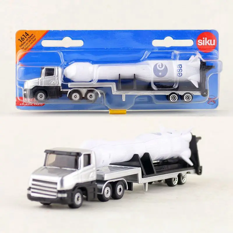 SIKU 1614/DieCast Metal Model/Platform Truck and Rocket/Educational Toy Car/for children's gift or Collection/Small
SIKU 1614/DieCast Metal Model/Platform Truck and Rocket/Educational Toy Car/for children's gift or Collection/Small