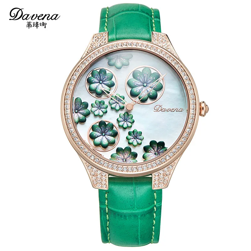 Roate Flowers Davena Mother-of-pearl Lady Women's Watch Crystal Hours Fashion Clock Bracelet Luxury Rhinestones Birthday Gift
Roate Flowers Davena Mother-of-pearl Lady Women's Watch Crystal Hours Fashion Clock Bracelet Luxury Rhinestones Birthday Gift