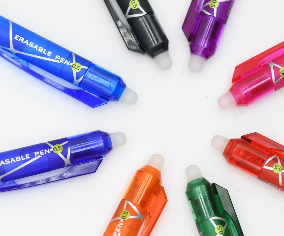 8 Pcs Magic Pen Erasable Gel Pen 0.5mm 8 Colors Refill Student Stationery Writing Pen
8 Pcs Magic Pen Erasable Gel Pen 0.5mm 8 Colors Refill Student Stationery Writing Pen