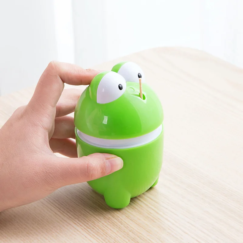 Home Press Automatic Toothpick Container Cute Cartoon frog Toothpicks holder Creative Toothpick Box Automatic Toothpick Holder
Home Press Automatic Toothpick Container Cute Cartoon frog Toothpicks holder Creative Toothpick Box Automatic Toothpick Holder