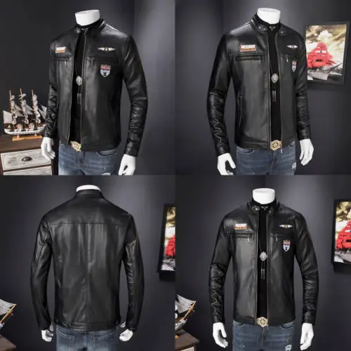 New Men Retro Style Zipped Biker Jacket Real Leather Soft Black Casual Work Wear
New Men Retro Style Zipped Biker Jacket Real Leather Soft Black Casual Work Wear
