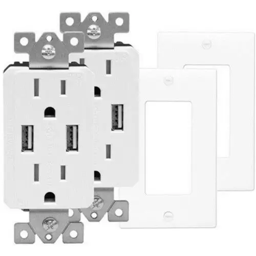 1 упаковка розетка USB TOPGREENER с настенным зарядным устройством 15A 4.2A US | Электроника