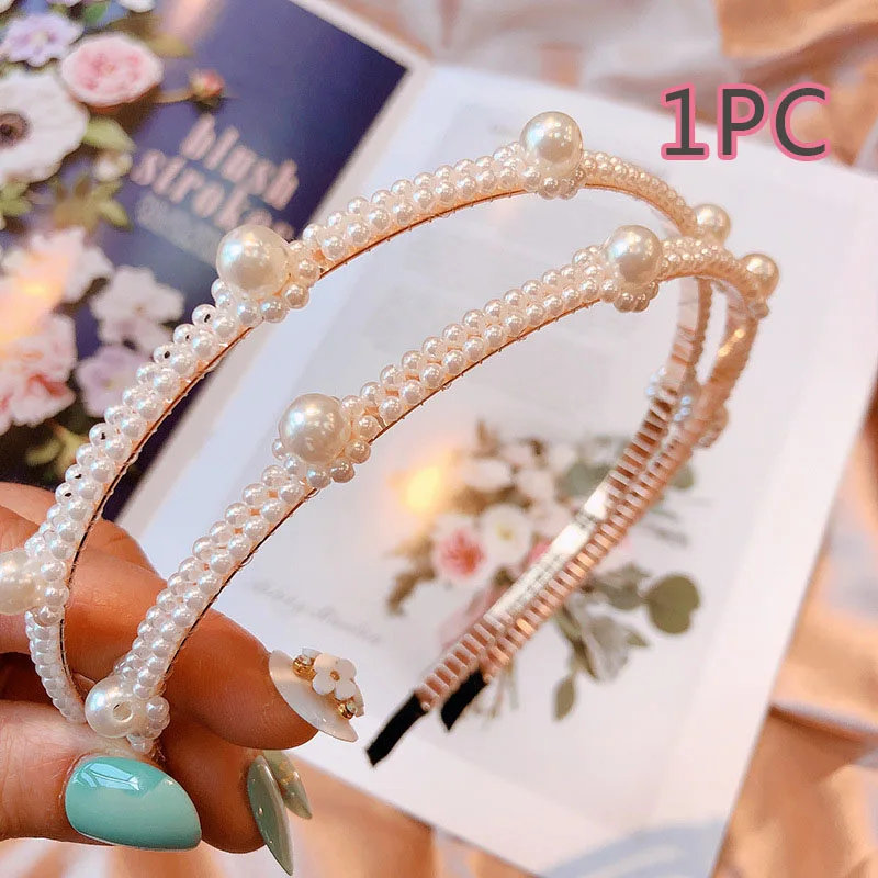 Sale 1PC Imitation Pearl Hair Band for Girls Flower New White Girls Headband Luxury Fashion Women Weddings Hair Accessories
Sale 1PC Imitation Pearl Hair Band for Girls Flower New White Girls Headband Luxury Fashion Women Weddings Hair Accessories