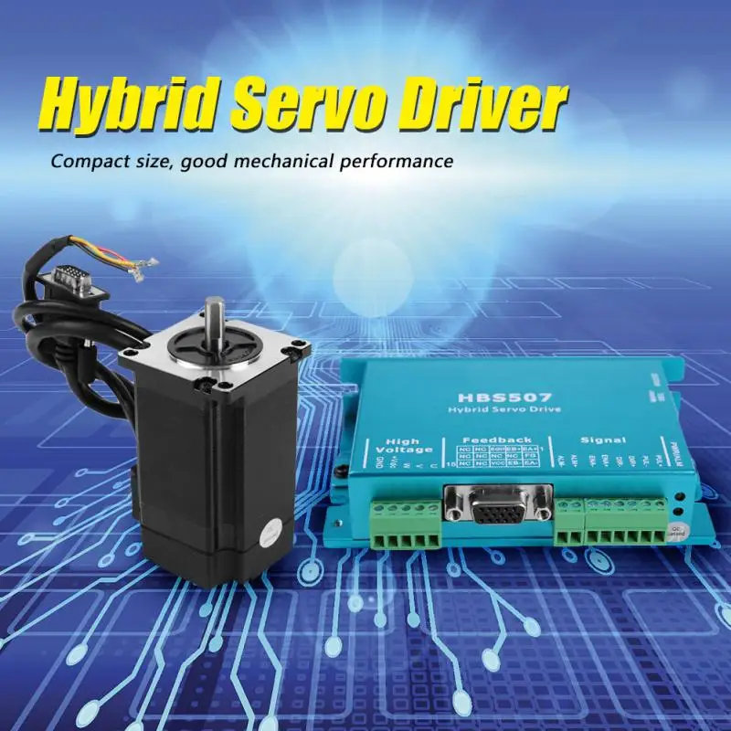 1 комплект Leadshine 2NM Hybrid Servo HBS507 + 573HBM20 1000 57mm in закрытый цикл шаговый