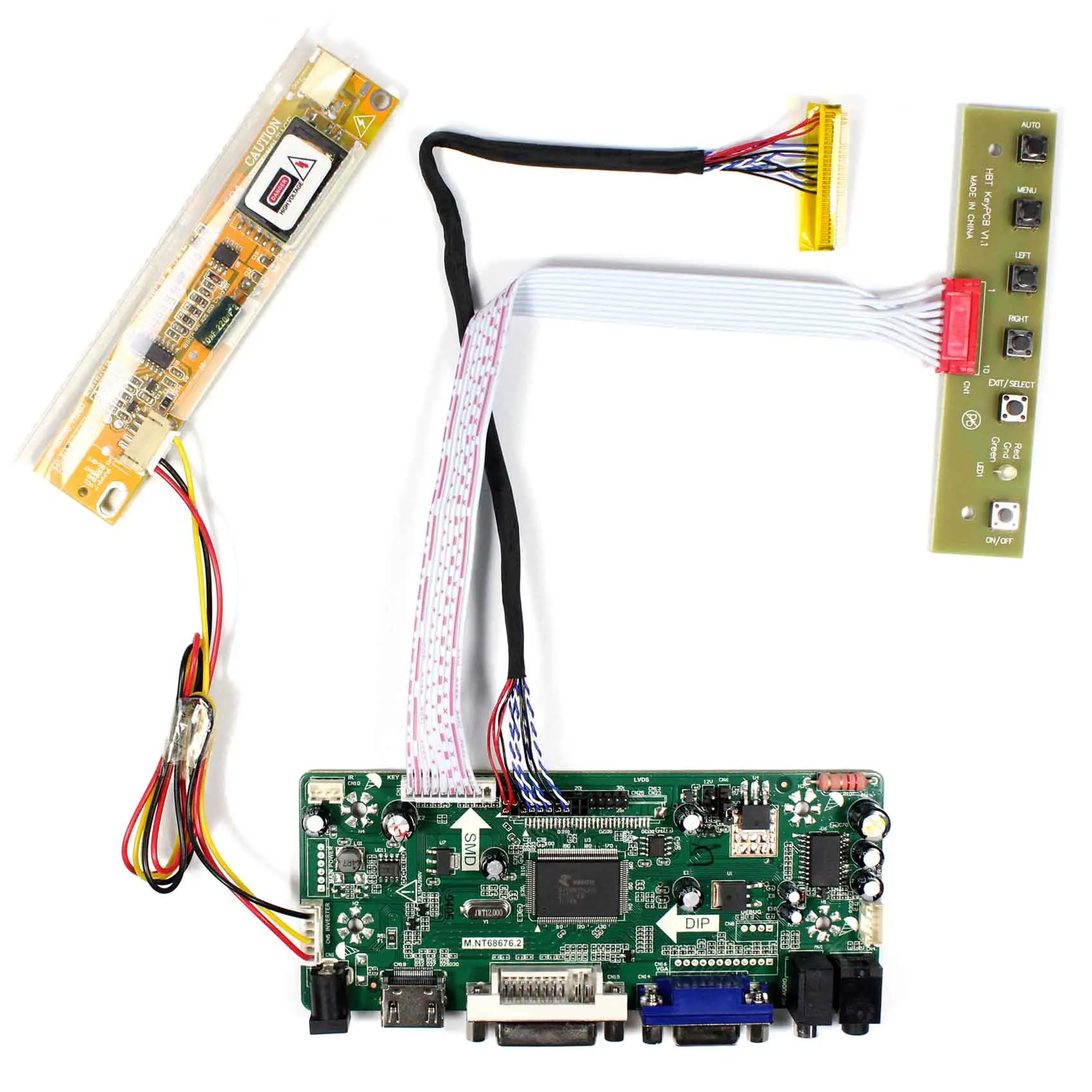 16.4inch 1600*900 LQ164D1LD4A LCD Screen drive board with HD MI DVI VGA AUDIO input
16.4inch 1600*900 LQ164D1LD4A LCD Screen drive board with HD MI DVI VGA AUDIO input