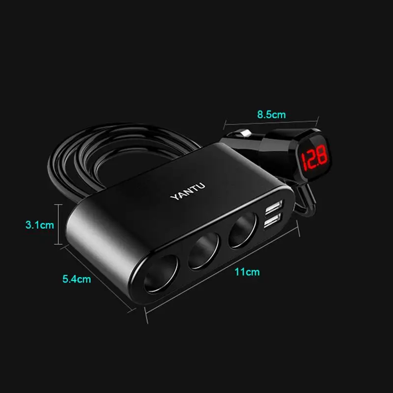 1Pc 12-24V Auto Car Cigarette Lighter 3 Sockets Fast Charging Car Charger Voltage Display Splitter Converter Power Adapter
1Pc 12-24V Auto Car Cigarette Lighter 3 Sockets Fast Charging Car Charger Voltage Display Splitter Converter Power Adapter