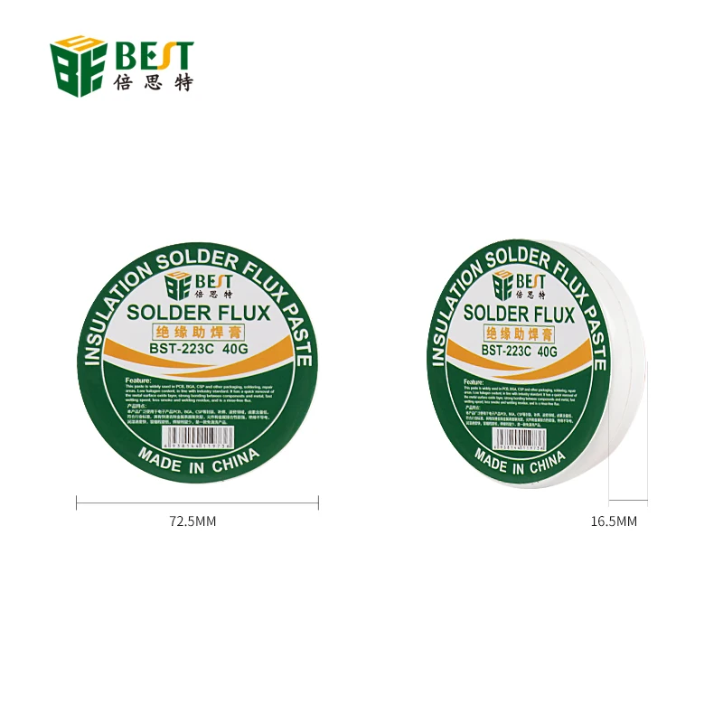 Soldering Paste Mild Rosin Environmental Soldering Paste Flux PCB IC Parts Welding Soldering Gel Tool for Metalworking BST-223C
Soldering Paste Mild Rosin Environmental Soldering Paste Flux PCB IC Parts Welding Soldering Gel Tool for Metalworking BST-223C