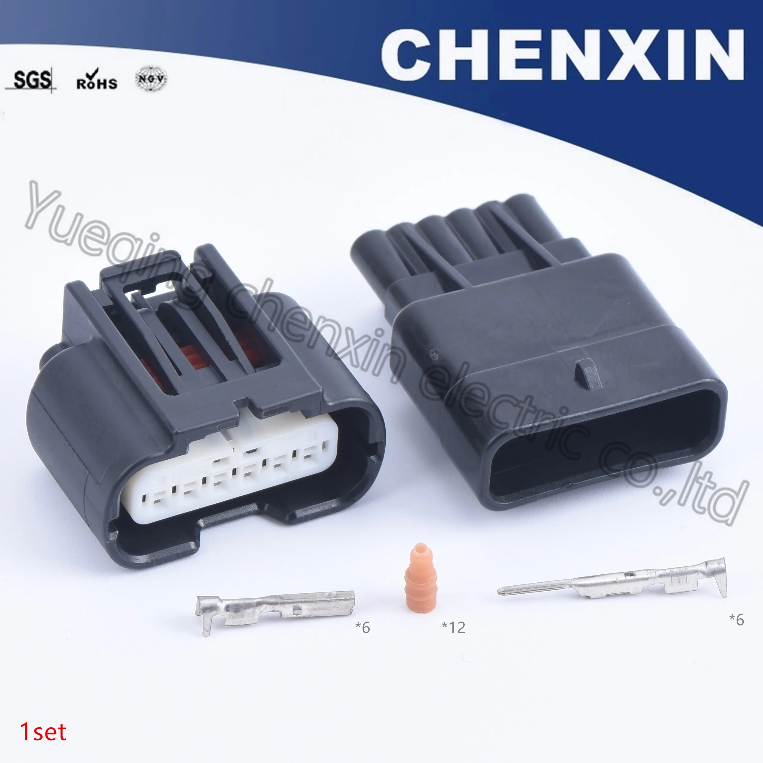 Black 6 pin car waterproof auto connector (0.6) female and male 7287-1380-30 Electrical Accelerator Pedal Sensor Connectors
Black 6 pin car waterproof auto connector (0.6) female and male 7287-1380-30 Electrical Accelerator Pedal Sensor Connectors