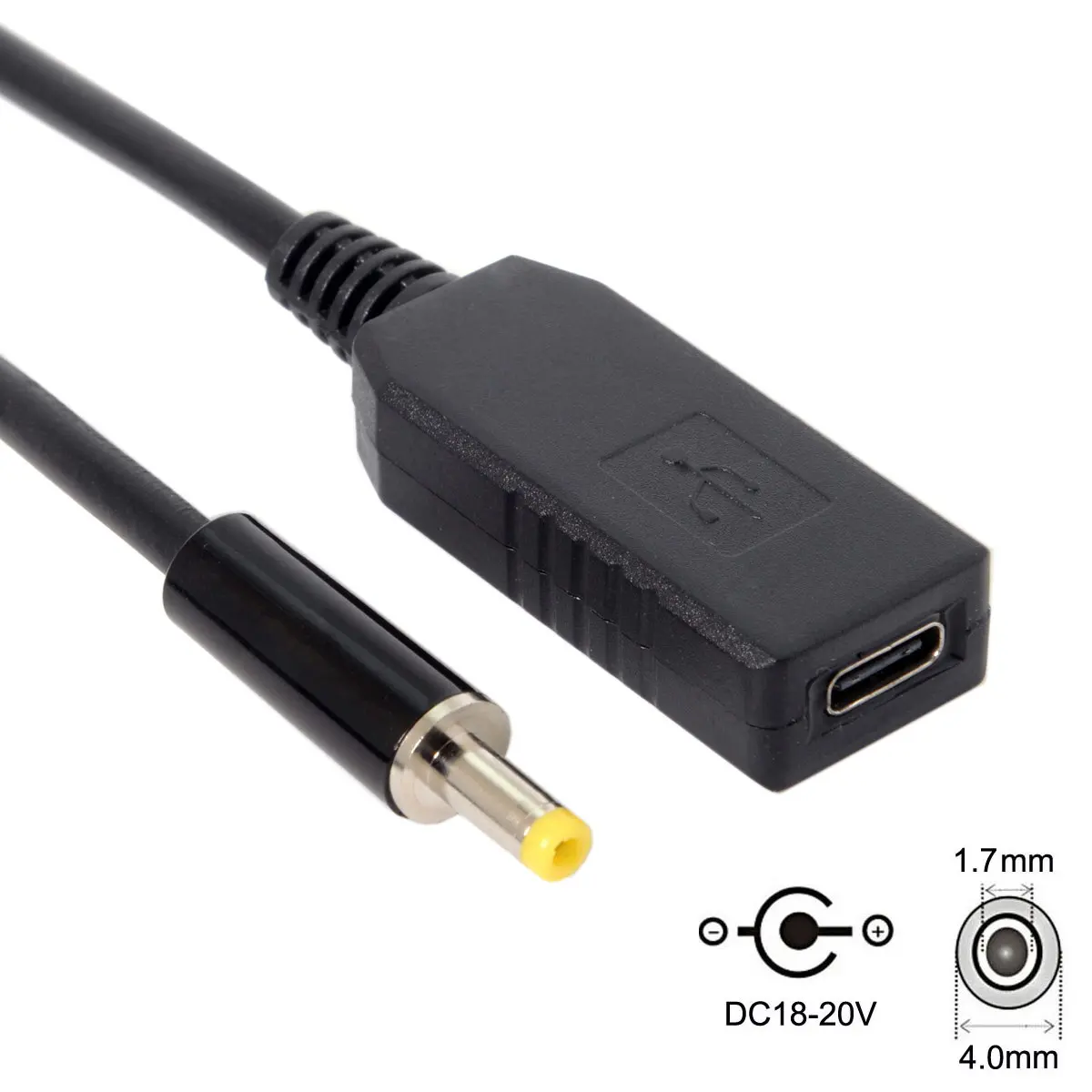 Zihan Type C USB-C USB 3.1 to DC 20V 4.0 1.7mm Power Plug PD Emulator Trigger Charge Cable for Laptop
Zihan Type C USB-C USB 3.1 to DC 20V 4.0 1.7mm Power Plug PD Emulator Trigger Charge Cable for Laptop