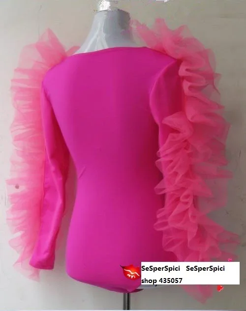 Chiffon Pink Deep V Neck Sexy One Piece Top Shirt Long Sleeve Sexy Costumes Bar Dance Cute Kawayi Photogragh Women Girl
Chiffon Pink Deep V Neck Sexy One Piece Top Shirt Long Sleeve Sexy Costumes Bar Dance Cute Kawayi Photogragh Women Girl