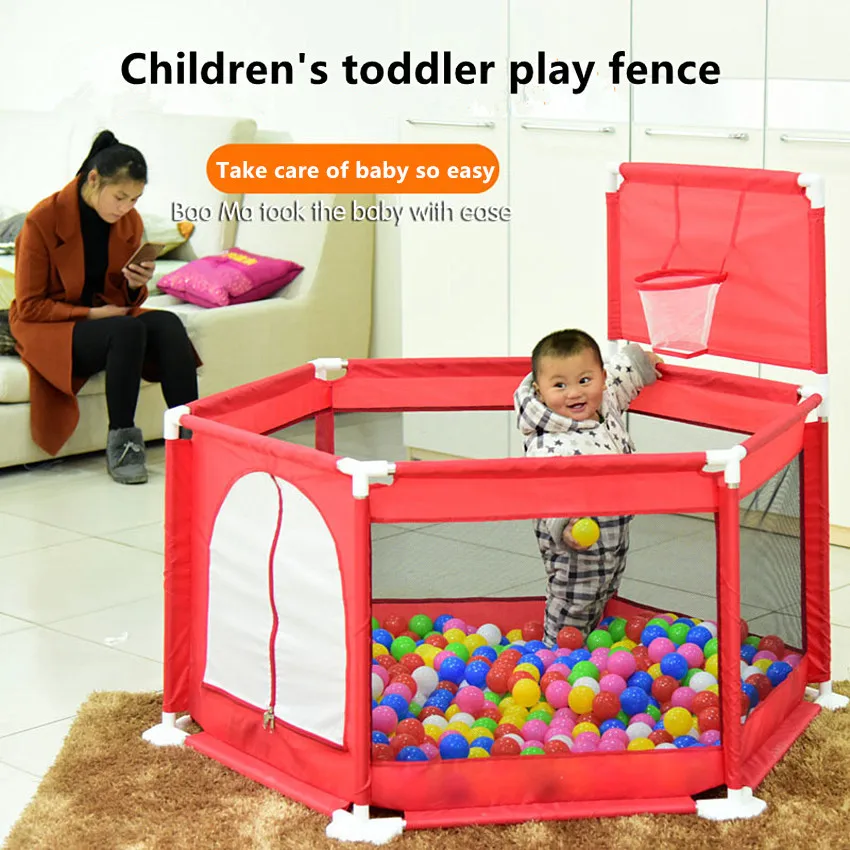 Baby Playpen Fence with Ocean ball Ball Pits Playpen Oxford Cloth Game Tent Barrier For Infants
Baby Playpen Fence with Ocean ball Ball Pits Playpen Oxford Cloth Game Tent Barrier For Infants