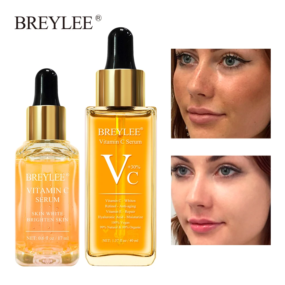 BREYLEE Vitamin C Essence Whitening Serum Face Skin Care Repair Hyaluronic Acid Moisturizing Wrinkle Freckle Spots Removal 2 PCS
BREYLEE Vitamin C Essence Whitening Serum Face Skin Care Repair Hyaluronic Acid Moisturizing Wrinkle Freckle Spots Removal 2 PCS