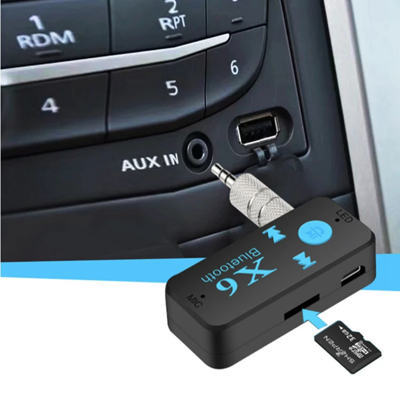 Auto Bluetooth 4.1 Wireless Kit USB Receiver Bluetooth 3.5mm Audio Adapter Jack AUX TF Card Reader Microphone Hands Free Calling
Auto Bluetooth 4.1 Wireless Kit USB Receiver Bluetooth 3.5mm Audio Adapter Jack AUX TF Card Reader Microphone Hands Free Calling