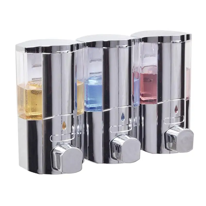 Electroplating Three-Head Soap Dispenser Plastic Shampoo Conditioner Shower Gel Dispenser For Homes Hotels Schools Hospitals
Electroplating Three-Head Soap Dispenser Plastic Shampoo Conditioner Shower Gel Dispenser For Homes Hotels Schools Hospitals