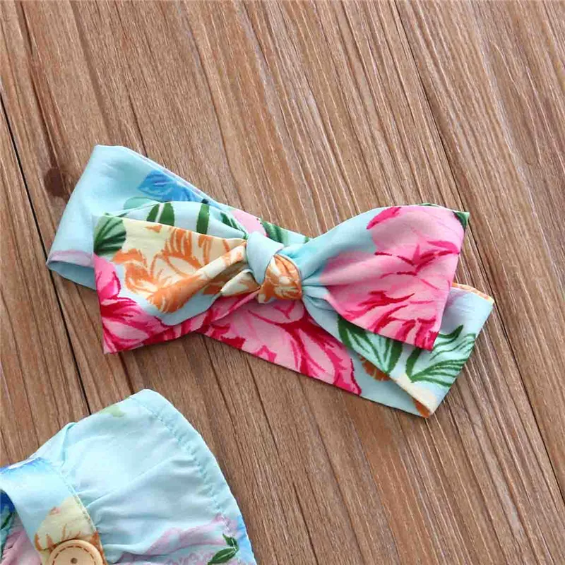 Newborn Baby Girl Blue Floral Bodysuit Headwear Jumpsuit Back Cross Outfits Sunsuit Summer
Newborn Baby Girl Blue Floral Bodysuit Headwear Jumpsuit Back Cross Outfits Sunsuit Summer