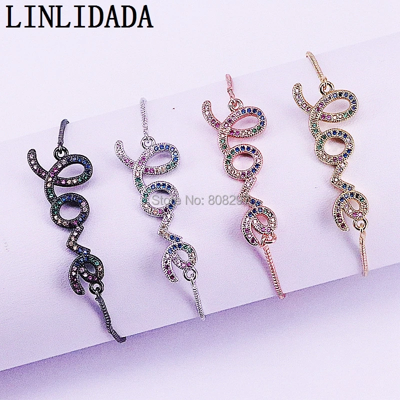 10Pcs Femme Jewelry Micro Pave CZ Connectors Bracelet for Women Girls Fashion Charm Slide Chain Bracelets
10Pcs Femme Jewelry Micro Pave CZ Connectors Bracelet for Women Girls Fashion Charm Slide Chain Bracelets