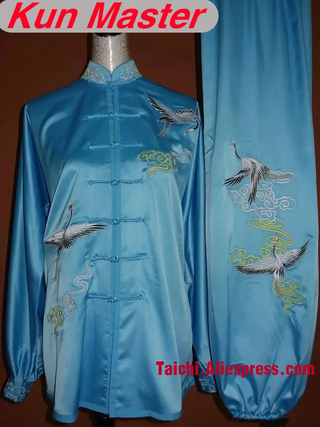 Custom Tai Chi Performance Uniform Cran Embroidery Martial Art Clothing For Kung Fu Note Height And Weight Blue Color
Custom Tai Chi Performance Uniform Cran Embroidery Martial Art Clothing For Kung Fu Note Height And Weight Blue Color
