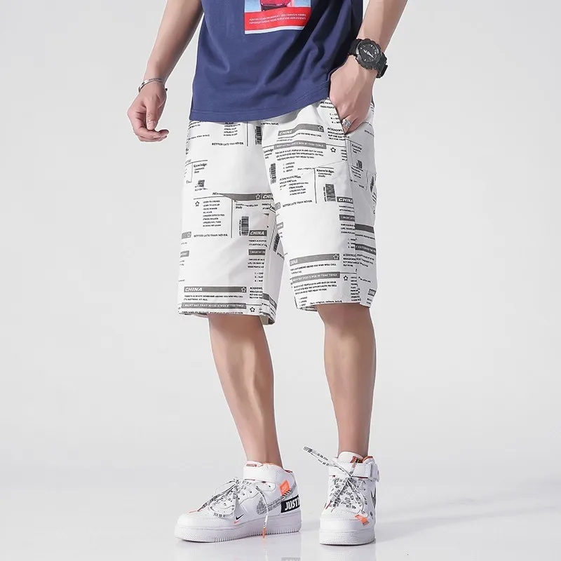 Men Hip Pop Newspaper Print Buckle Straps Cargo Oversized Shorts Men Streetwear Fashion Summer Casual Baggy Shorts Trousers Men
Men Hip Pop Newspaper Print Buckle Straps Cargo Oversized Shorts Men Streetwear Fashion Summer Casual Baggy Shorts Trousers Men