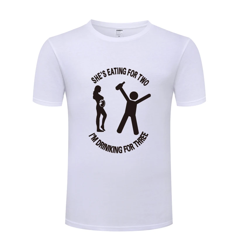 She's Eating For Two I Am Drinking For Three Funny Gift T-Shirt T Shirt Men 2018 New Short Sleeve O Neck Cotton Casual Top Tee
She's Eating For Two I Am Drinking For Three Funny Gift T-Shirt T Shirt Men 2018 New Short Sleeve O Neck Cotton Casual Top Tee
