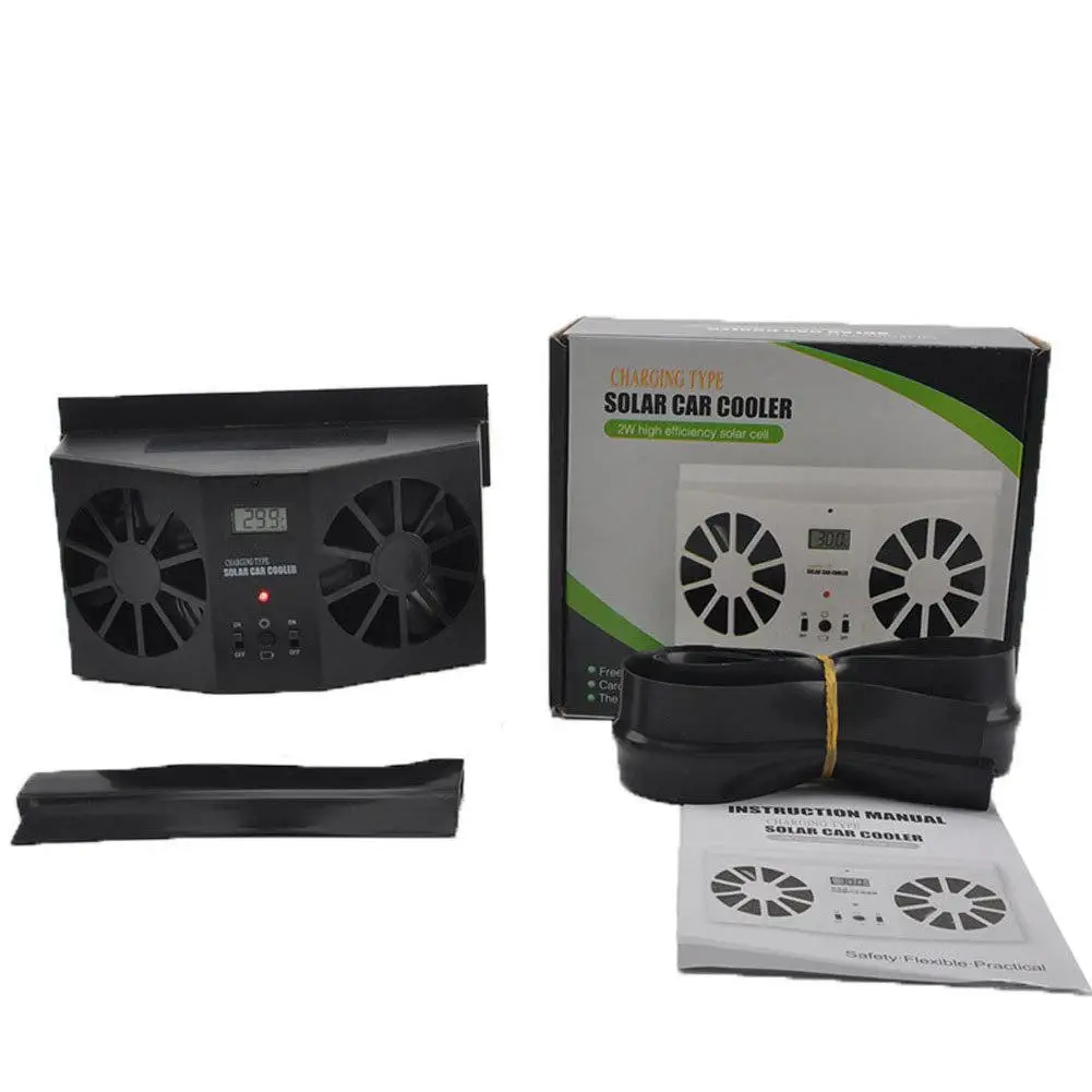 Car Solar Energy Ventilator Window Fans Air Vent Cool Exhaust Fan Auto Rechargeable Ventilation System car air purify clear tool |