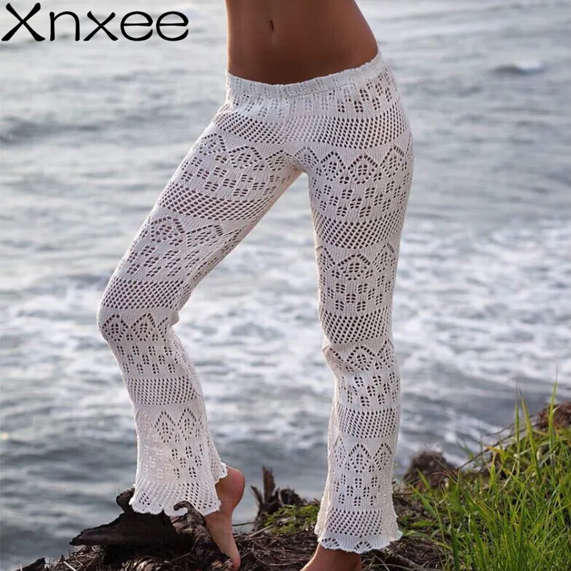 womens pants summer see through crochet knitted sexy transparent beach casual cotton ladies white long flare pants mesh new
womens pants summer see through crochet knitted sexy transparent beach casual cotton ladies white long flare pants mesh new