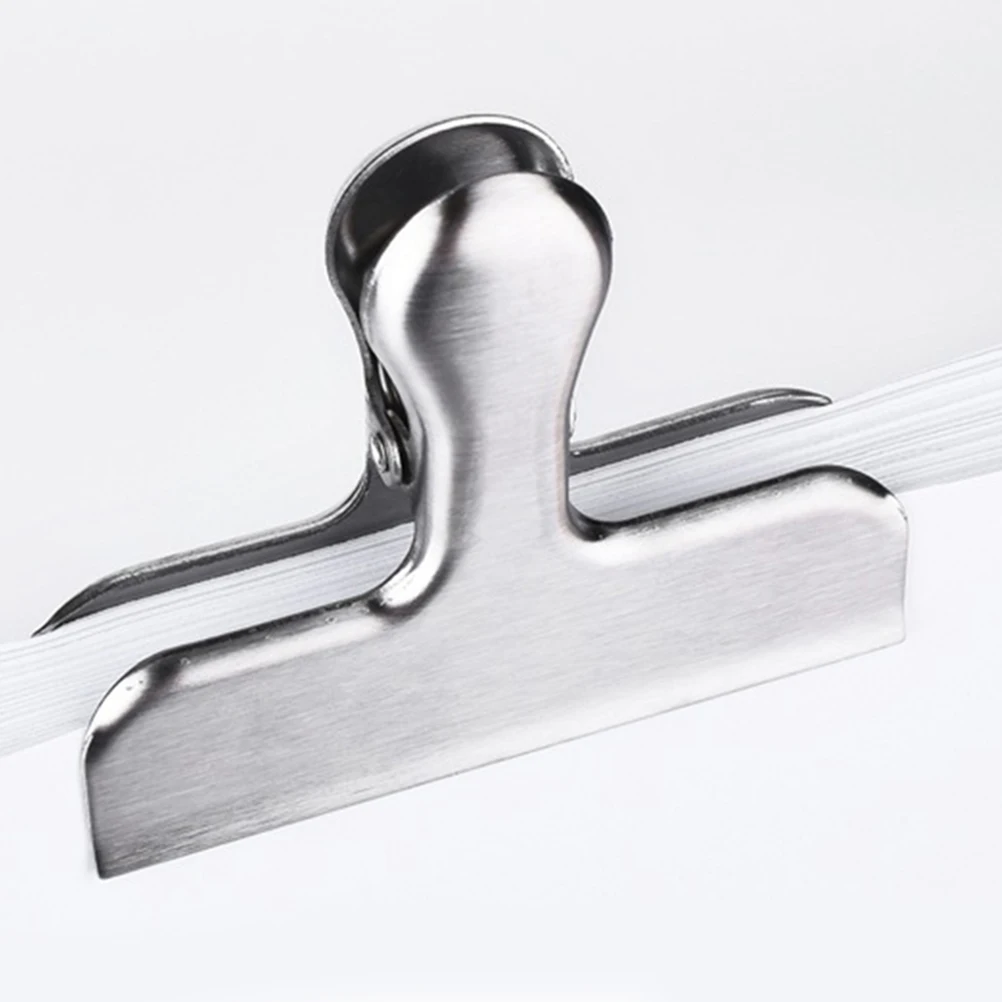 10Pcs Office Clips Stainless Steel Portative Solid Multifunctional Clips Clamps for Bags Invoices Money Storaging Notes
10Pcs Office Clips Stainless Steel Portative Solid Multifunctional Clips Clamps for Bags Invoices Money Storaging Notes