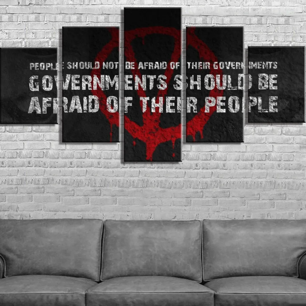 5 Piece Canvas Art Vendetta Anonymous Guy Fawkes Cuadros Decoracion Paintings on Canvas Wall Art for Home Decorations Wall Decor
5 Piece Canvas Art Vendetta Anonymous Guy Fawkes Cuadros Decoracion Paintings on Canvas Wall Art for Home Decorations Wall Decor