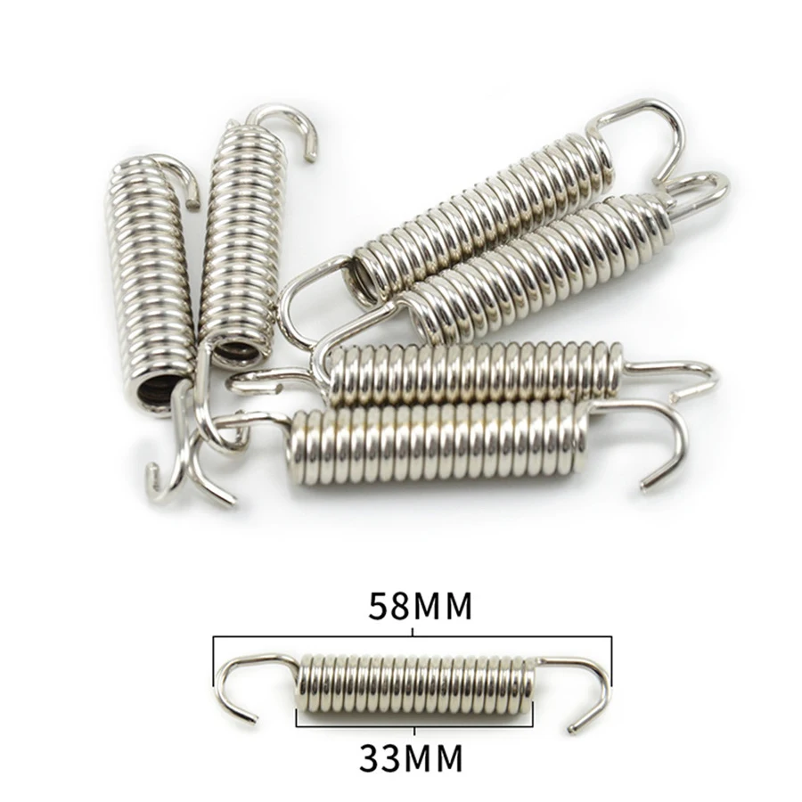 6pcs 58mm Stainless Steel Motorcycle Exhaust Mounting Spring Rotatable with Welding Fastener for Honda
6pcs 58mm Stainless Steel Motorcycle Exhaust Mounting Spring Rotatable with Welding Fastener for Honda