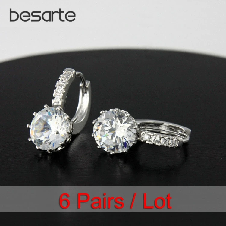 6 Pair/Lot Clear Crystal Gold Hoop Earrings Women Earings Korean Oorbellen Boucle D oreille Orecchini Donna Kupe Oorringen E0887
6 Pair/Lot Clear Crystal Gold Hoop Earrings Women Earings Korean Oorbellen Boucle D oreille Orecchini Donna Kupe Oorringen E0887