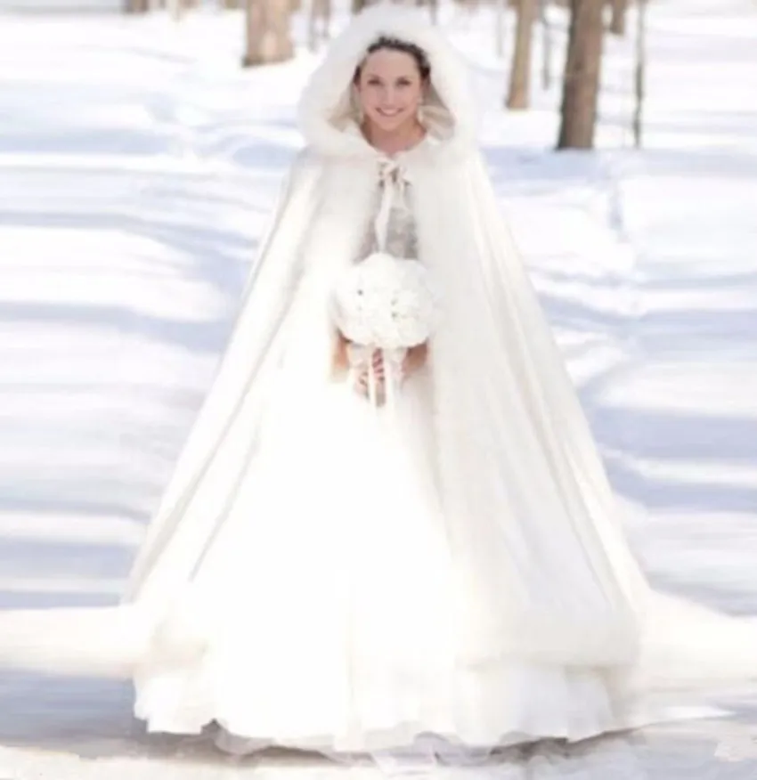 Women Long Bridal Cloak Satin with Faux Fur Edge Shawl White / Ivory Cape Winter Cloak Hooded Wedding Coat Bolero
Women Long Bridal Cloak Satin with Faux Fur Edge Shawl White / Ivory Cape Winter Cloak Hooded Wedding Coat Bolero