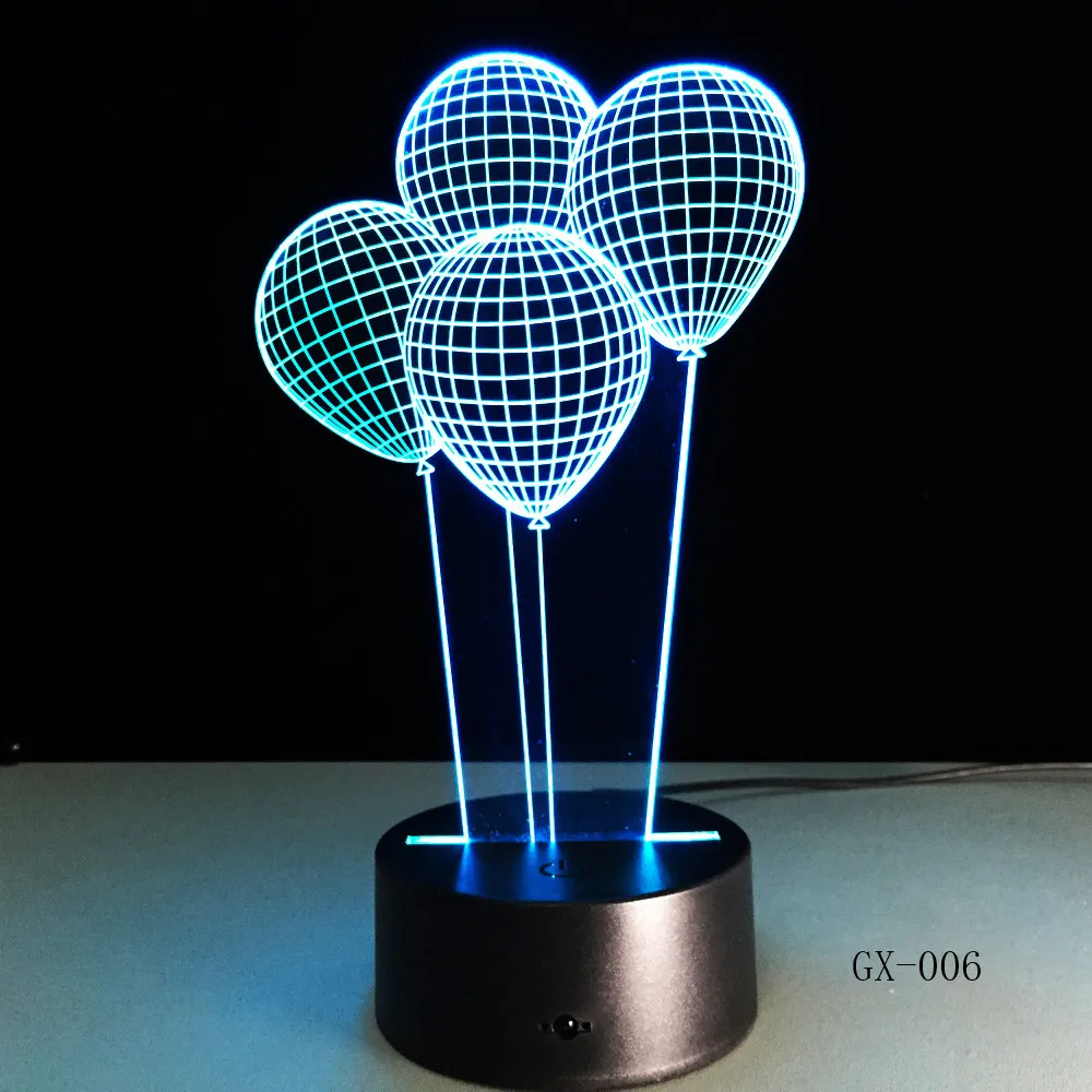 Balloon 3D Led USB Night light Table Lamp Colors Gradient Creative Luminaria Optical Illusion Lamp Home Decorative Gifts GX-006
Balloon 3D Led USB Night light Table Lamp Colors Gradient Creative Luminaria Optical Illusion Lamp Home Decorative Gifts GX-006