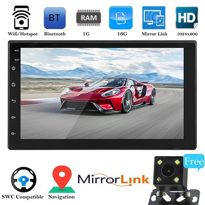 Car Player Navigation All-in-One Machine Android 8.1 16G Memory 7 Inch Touch Screen HD Bluetooth MP5 Player 2-DIN GPS Navigation
Car Player Navigation All-in-One Machine Android 8.1 16G Memory 7 Inch Touch Screen HD Bluetooth MP5 Player 2-DIN GPS Navigation