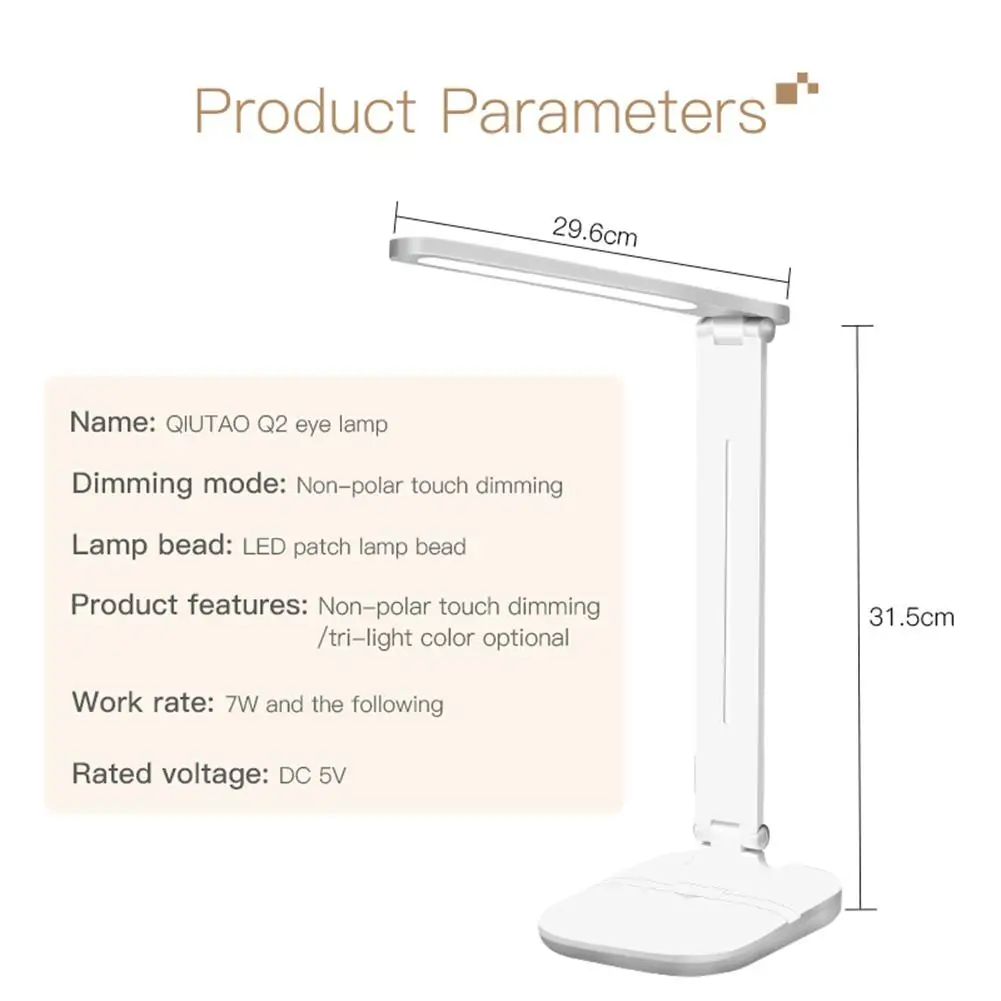 LED USB Rechargeable Light Adjustable Intensity Touch Switch Children's Student Dormitory Eye Protection Desks Reading Desk Lamp
LED USB Rechargeable Light Adjustable Intensity Touch Switch Children's Student Dormitory Eye Protection Desks Reading Desk Lamp