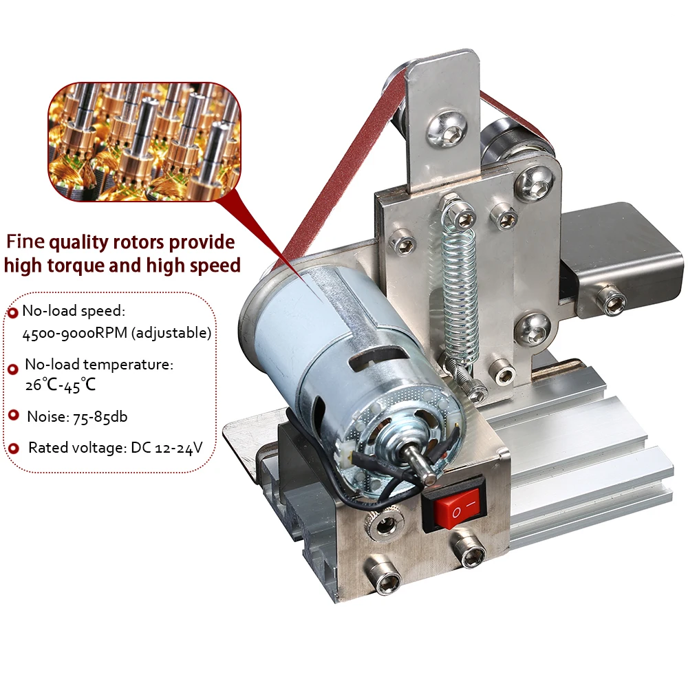 Multifunctional AC 110-240V Grinder Mini Electric Belt Sander DIY Polishing Grinding Machine Cutter Edges Sharpener | Инструменты