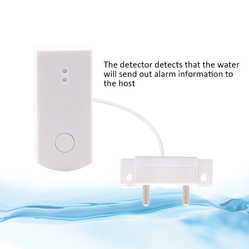 Беспроводной датчик утечки воды детектор для ванной комнаты совместим с Wi Fi