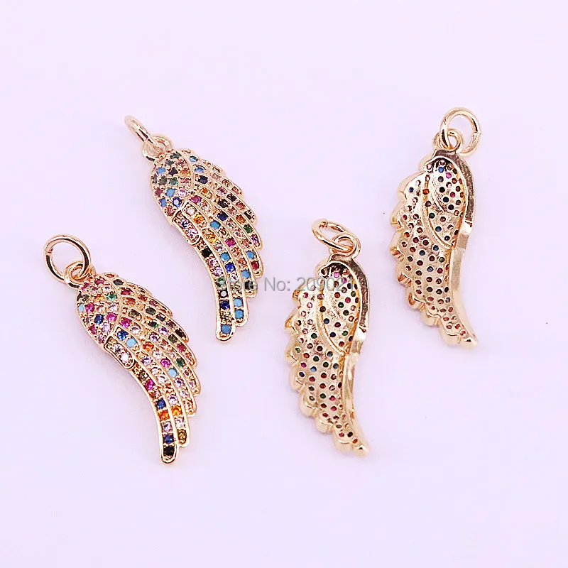 10Pcs Copper Rainbow Cubic Zircon CZ Micro Pave Wing Fashion Pendant Chain Necklace
10Pcs Copper Rainbow Cubic Zircon CZ Micro Pave Wing Fashion Pendant Chain Necklace