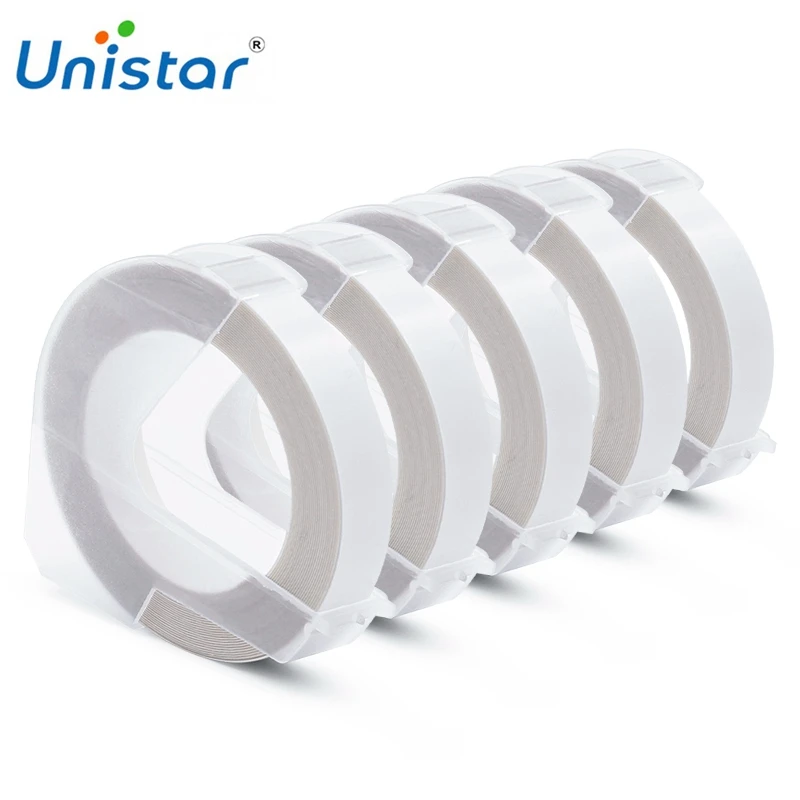 Unistar 6 рулонов тиснения совместимы с Dymo 3D этикетки ленты тиснение пластиковые этикетки 9 мм x 3 м белый на прозрачном 3D рельефная наклейка
Unistar 6 рулонов тиснения совместимы с Dymo 3D этикетки ленты тиснение пластиковые этикетки 9 мм x 3 м белый на прозрачном 3D рельефная наклейка