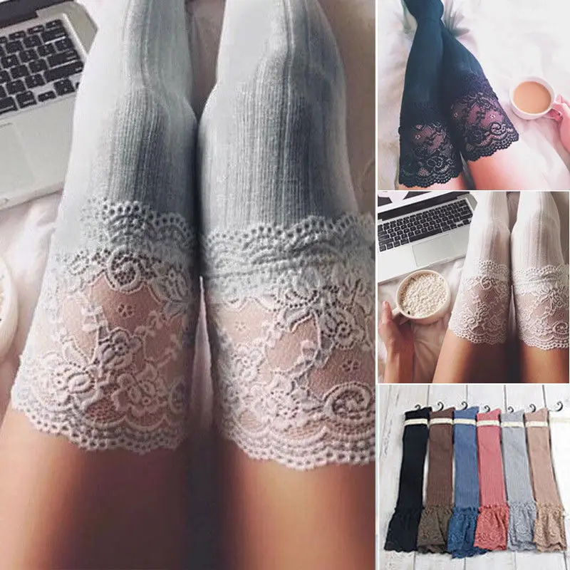Sexy Women Lace Floral Stocking Over Knee Thigh High Cotton Vertical stripes Socks Leg Warmer Soft Cotton High Tight 3 Style
Sexy Women Lace Floral Stocking Over Knee Thigh High Cotton Vertical stripes Socks Leg Warmer Soft Cotton High Tight 3 Style