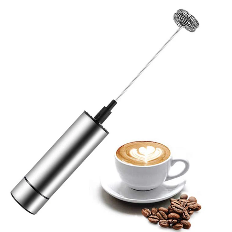 New Milk Frother, Handheld Electric Portable Foamer And Drink Mixer, Battery Powered And Stainless Steel With High Torque Motor
New Milk Frother, Handheld Electric Portable Foamer And Drink Mixer, Battery Powered And Stainless Steel With High Torque Motor