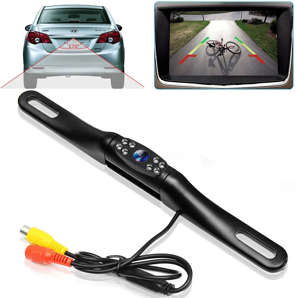 170 Rotating Metal IR 8 LED Night Vision Car License Plate Rear view Reverse Car Backup Camera Reversing Vision Camera
170 Rotating Metal IR 8 LED Night Vision Car License Plate Rear view Reverse Car Backup Camera Reversing Vision Camera