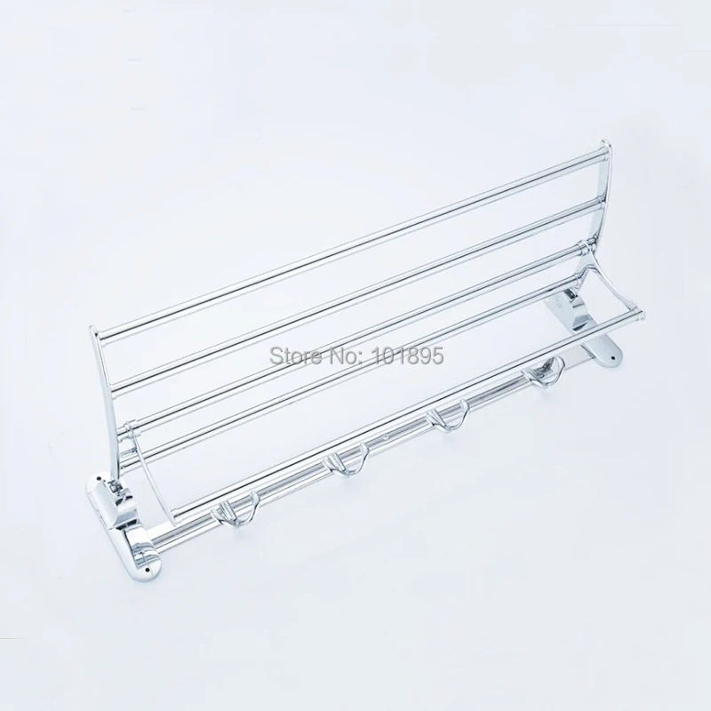 Silver Color Stainless Steel Material Fold Towel Shelf | Обустройство дома
