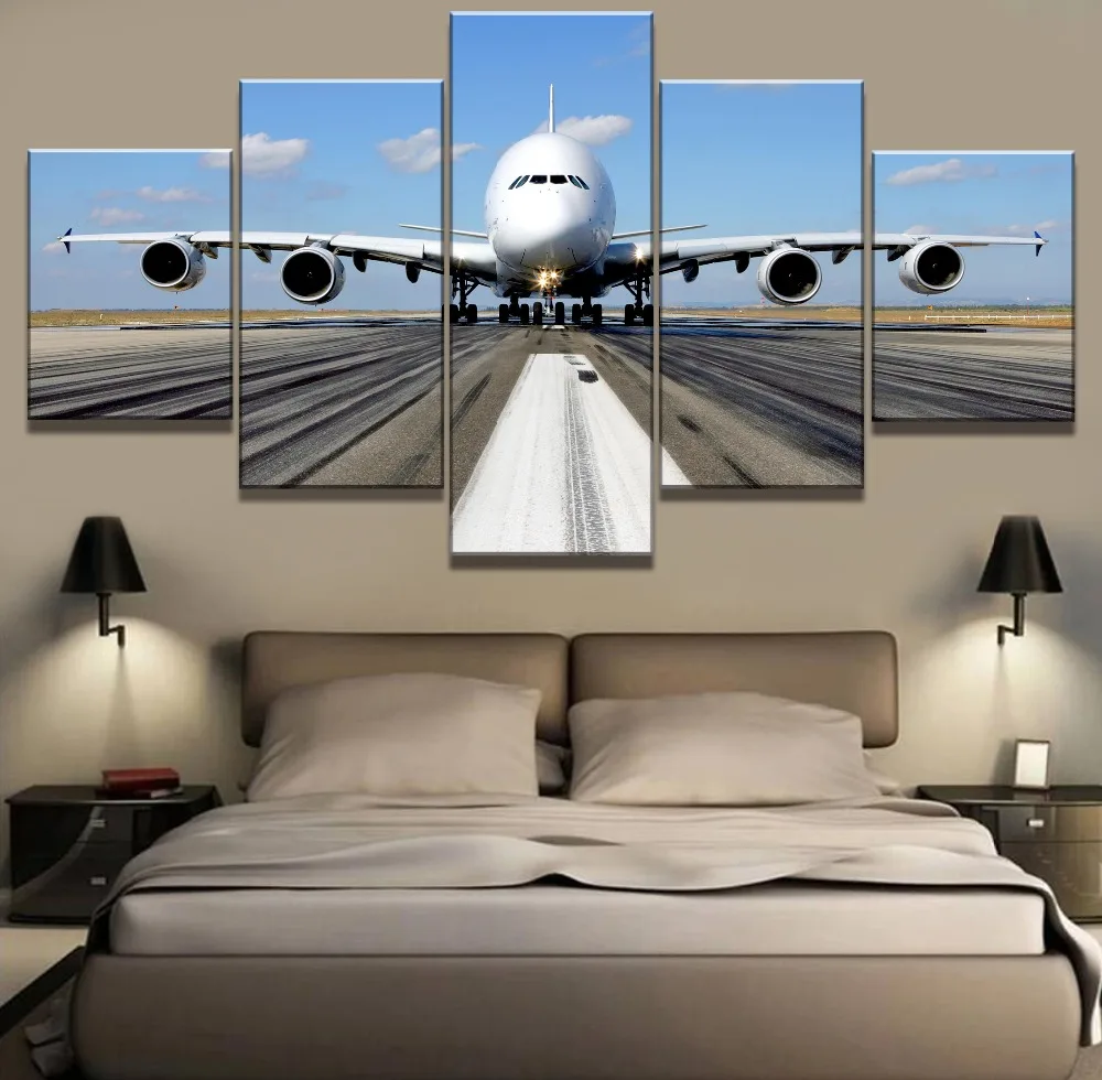5 Piece HD Print Painting Large Airplane Poster Cuadros Landscape Canvas Wall Art Home Decor For Living Room Wall Picture
5 Piece HD Print Painting Large Airplane Poster Cuadros Landscape Canvas Wall Art Home Decor For Living Room Wall Picture