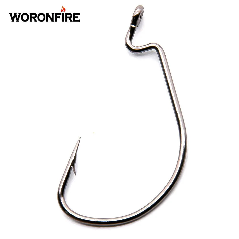 50pcs/bag Crank Hooks For Fishing High Carbon Steel Hooks For Soft Worm Bait 8#-5/0# Crankbait Fishing Tackle Accessories
50pcs/bag Crank Hooks For Fishing High Carbon Steel Hooks For Soft Worm Bait 8#-5/0# Crankbait Fishing Tackle Accessories