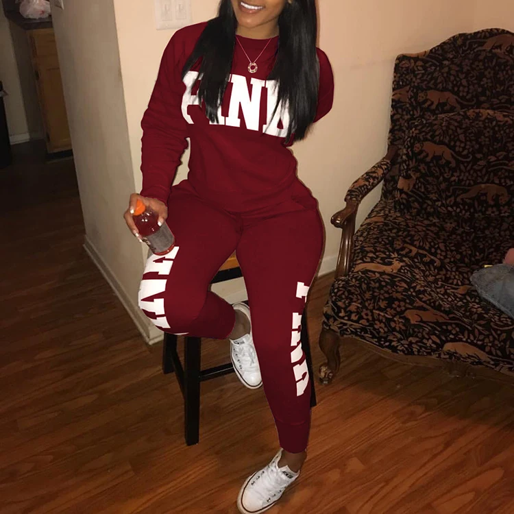Pink Letter Print 2 Piece Set Women Top And Pants Sexy Casual Suit Sweatshirt Two Piece Sweatshirt Tracksuit 2018 Plus Size XXXL
Pink Letter Print 2 Piece Set Women Top And Pants Sexy Casual Suit Sweatshirt Two Piece Sweatshirt Tracksuit 2018 Plus Size XXXL