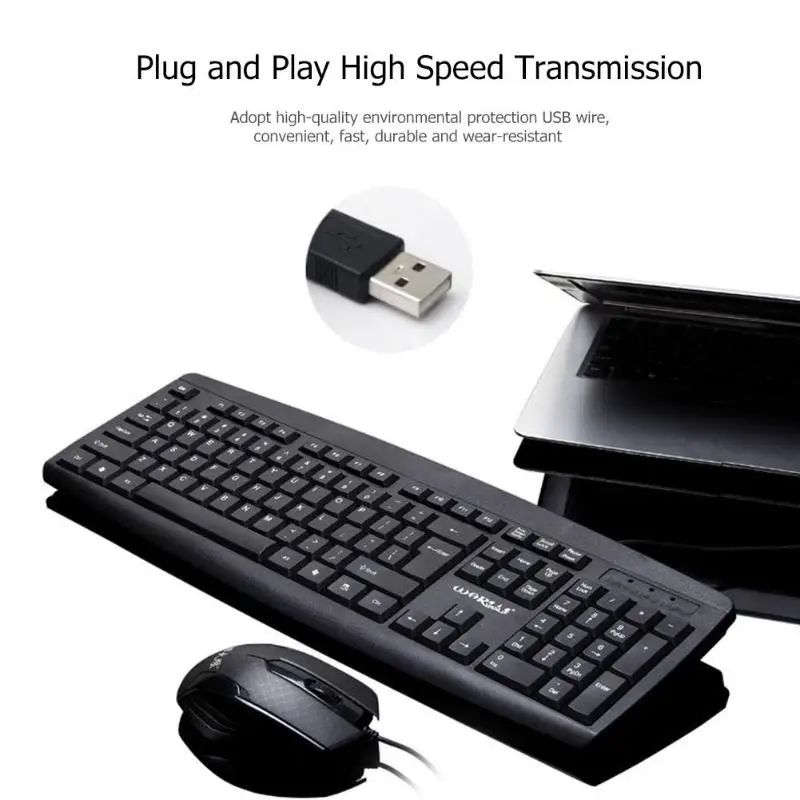 Высокое качество WARWOLF KM-670 1000 dpi USB Проводная 3 кнопки мышь + брызгозащищенный 104