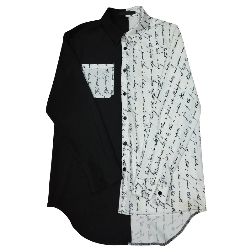 2019 Summer Men's Long Sleeve Letter Printing Shirt Cotton Hip Hop Style Fashion Trend Male Clothing Coats Plus Size M-2XL
2019 Summer Men's Long Sleeve Letter Printing Shirt Cotton Hip Hop Style Fashion Trend Male Clothing Coats Plus Size M-2XL