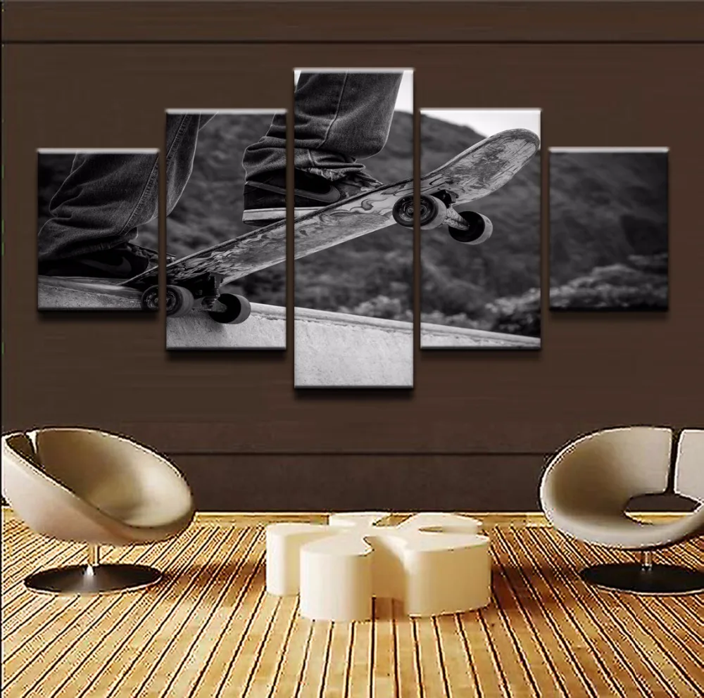 Home Decorative Canvas HD Printed Modern Painting Wall Art Photo 5 Panel Sports Skateboarding Poster Modular Pictures Framework
Home Decorative Canvas HD Printed Modern Painting Wall Art Photo 5 Panel Sports Skateboarding Poster Modular Pictures Framework