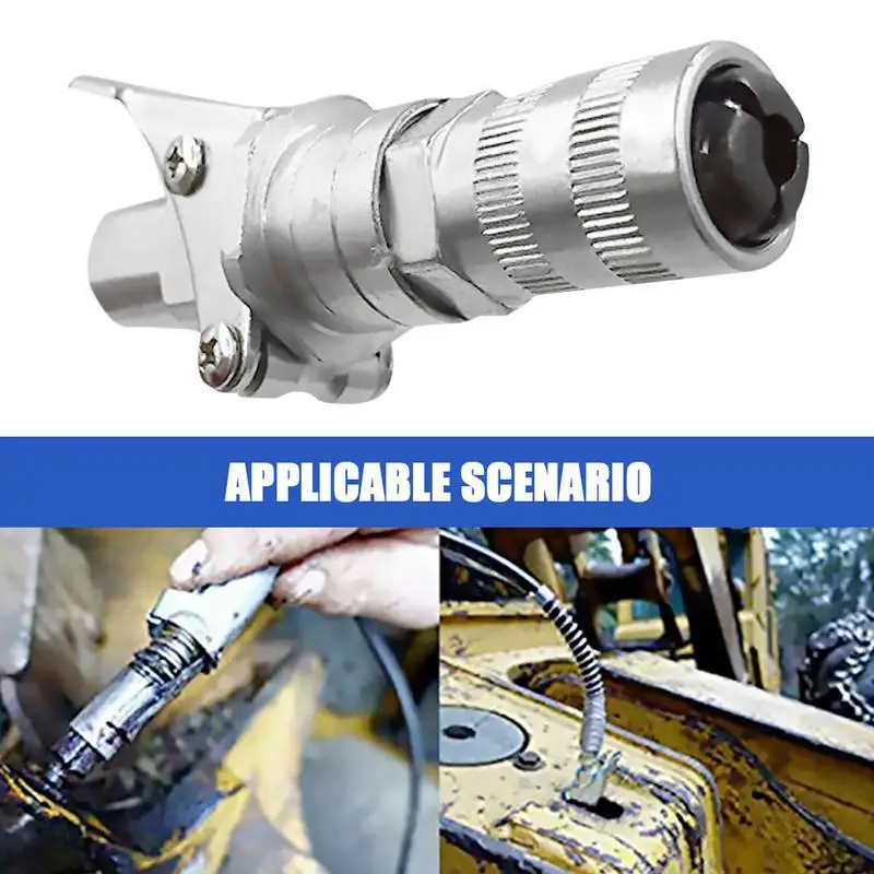 New Style High Pressure Single Handle Flat Grease Nipple Filling Presser Self-Locking Grease Mouth Fittings Sprinkler Coupler
New Style High Pressure Single Handle Flat Grease Nipple Filling Presser Self-Locking Grease Mouth Fittings Sprinkler Coupler