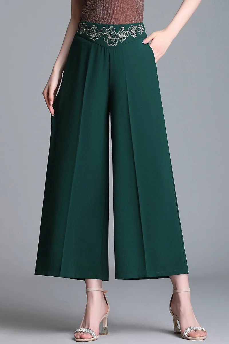 2019 Summer Pants Women High Waist Loose Wide Leg Pants Casual Trousers Ladies Vintage Embroidery Pants Female Plus Size 5XL
2019 Summer Pants Women High Waist Loose Wide Leg Pants Casual Trousers Ladies Vintage Embroidery Pants Female Plus Size 5XL